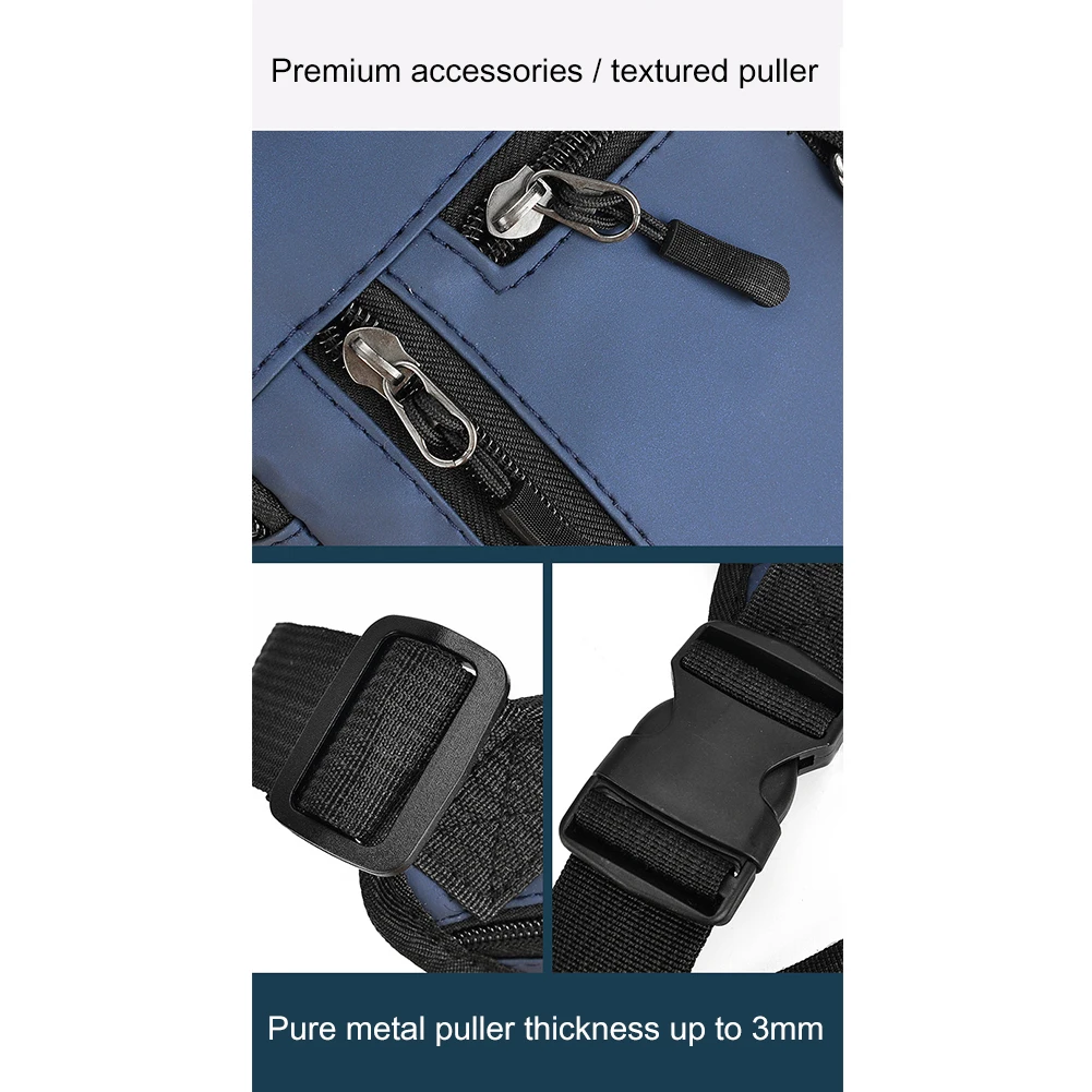 Bolsa de perna de motocicleta impermeável para homens, Montando Fanny Pack, couro PU, bolsa de viagem tática, esportes ao ar livre