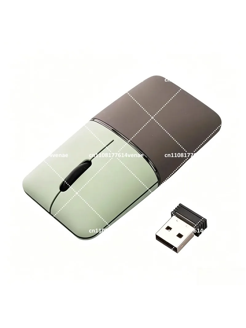 Ultra-Slim Rechargeable Dual Mode Wireless Mouse, Symmetrical Right Hand Bluetooth Mouse