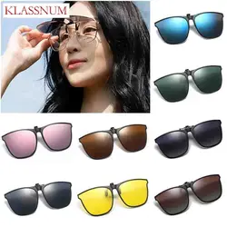 Women Sunglasses Clip-on Polarized Optical Glasses Clip Diamond Cut Mirror Eyeglasses Anti-UV Driving Sunglasses 2025 Trendy New