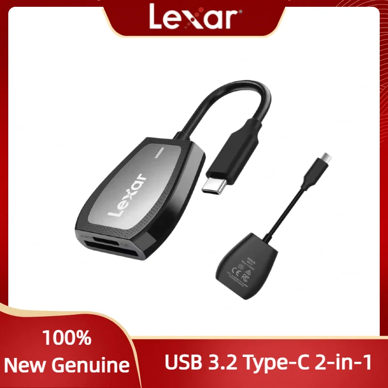 lexar-professional-usb-32-type-c-デュアルスロットリーダーは、sd-および-microsd-uhs-ii-カードをサポートし、最大-312mb-s-の読み込み速度を備え、ラップトップやデスクトップに最適です。