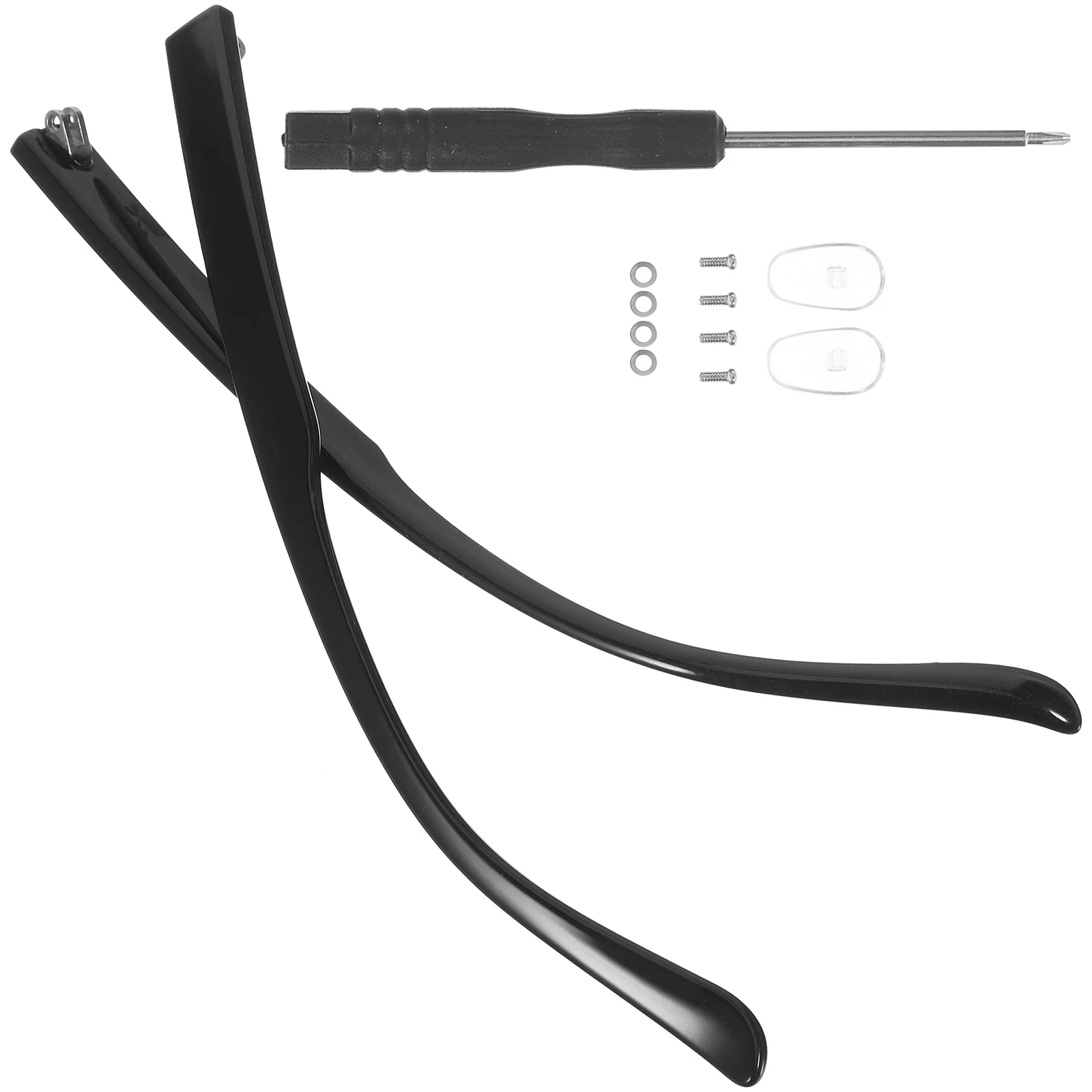 1Pair Eyeglasses Replacement Temple Metal Arm Legs for Glasses Repair Parts Fashionable Unisex Design Long-Lasting Wear