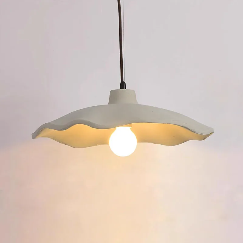 Żyrandol z materiału cementowego, nowoczesna szara lampa wisząca, dekoracja do jadalni, sypialni, przy łóżku, restauracji, baru, hotelu, domu, lampa wisząca.