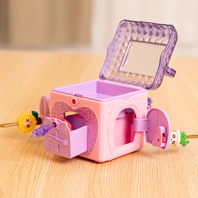 Coffre au trésor magique, boîte Surprise avec clé de verrouillage, boîte à bijoux faite à la main, jouets de jeu, cadeau d'anniversaire de princesse pour fille, noël