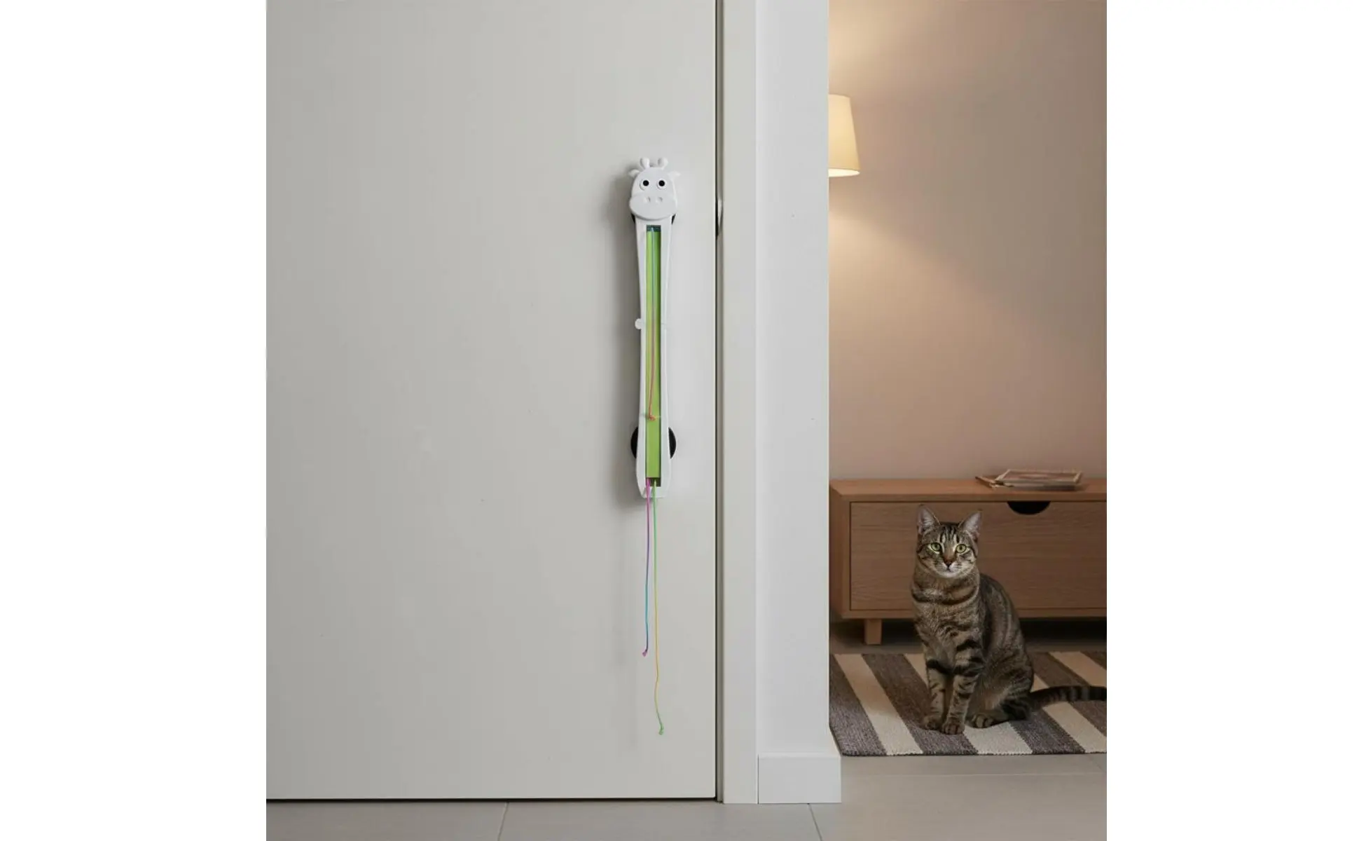 Automatic Flying Rope Cat Toy Easy-Mount Installation Electronic Cat String Toy Pet Supplies Promotes Exercise Relieves Boredom