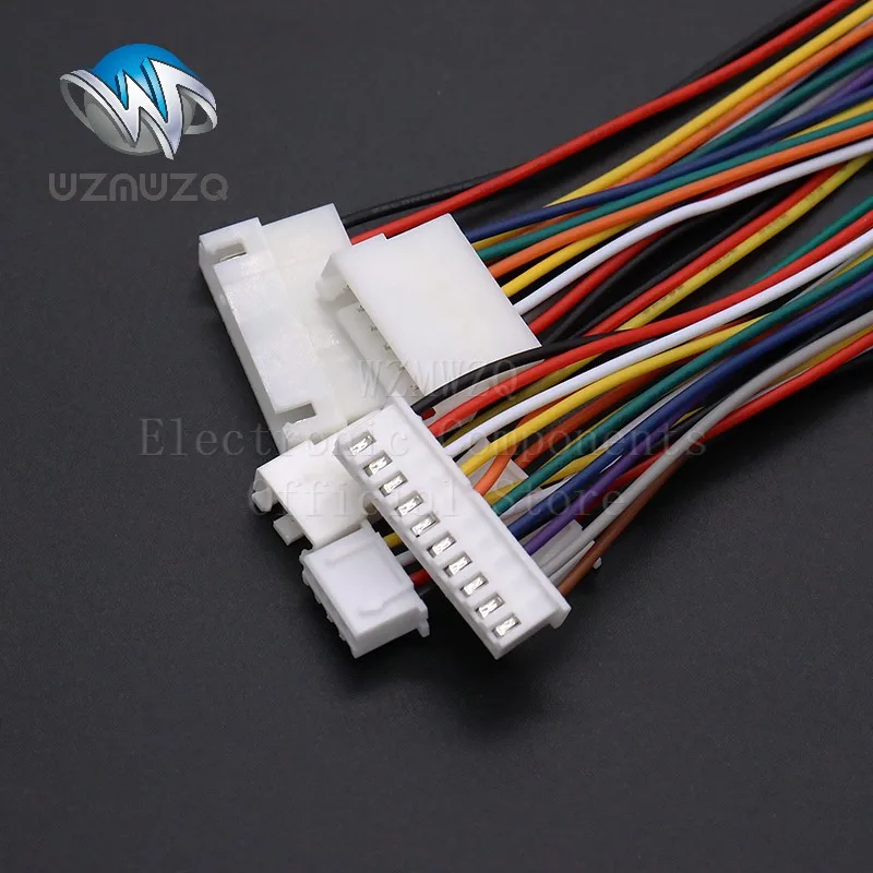 10PCS XH2.54 2P 3P 4P 5P 6 Pin Pitch 2.54mm Wire Connector XH Plug Male & Female Battery Charging Cable 200MM 20cm Length 26AWG