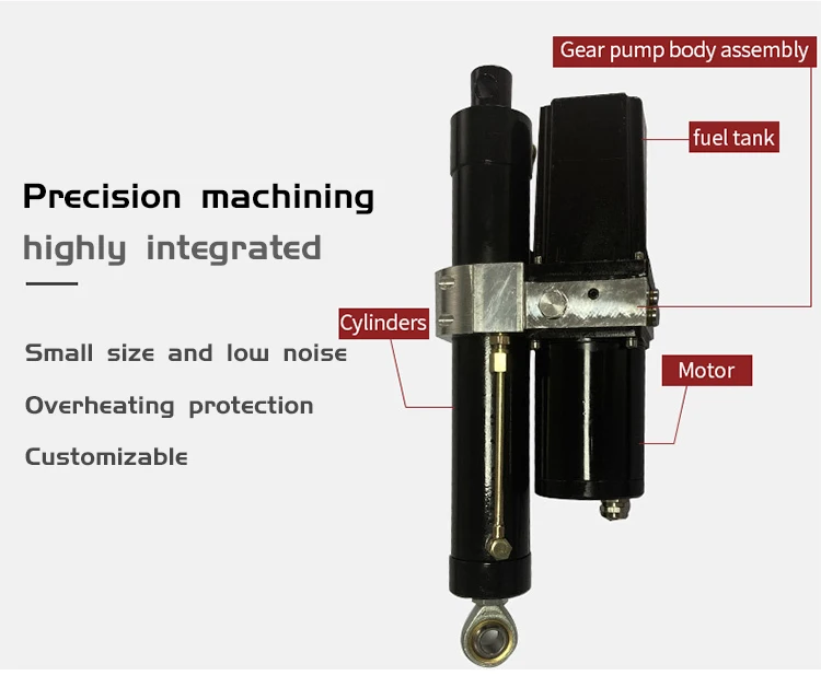 8000n Electric Hydraulic Ip67 Heavy Duty Solar Outdoor 350mm Industrial Electrohydraulic Linear Actuator