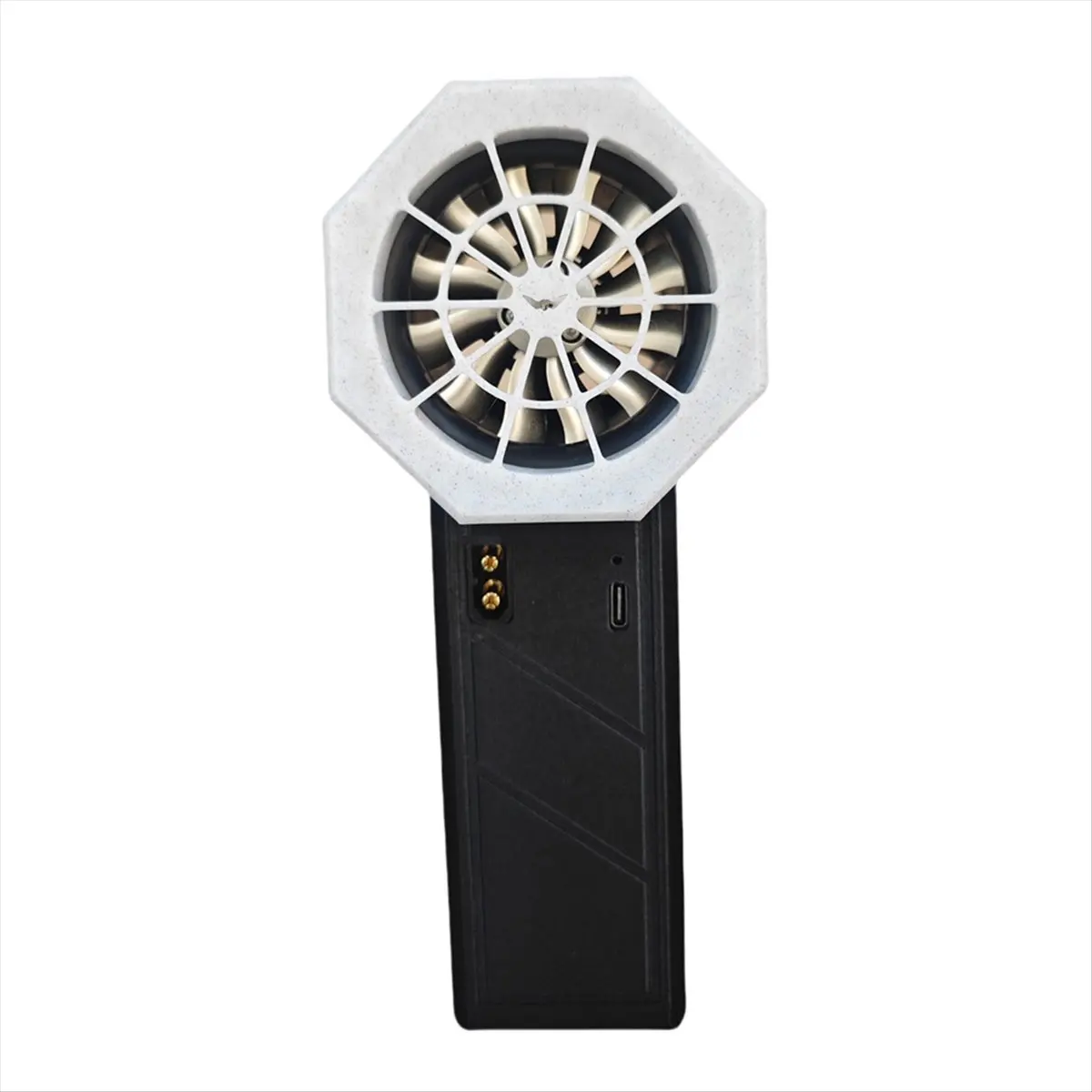 (AIMA) 50E Handheld Turbo Jet Fan Car Violent Air Blower 50mm Brushless Motor Powerful Electric Dust Blower Black&White Gray