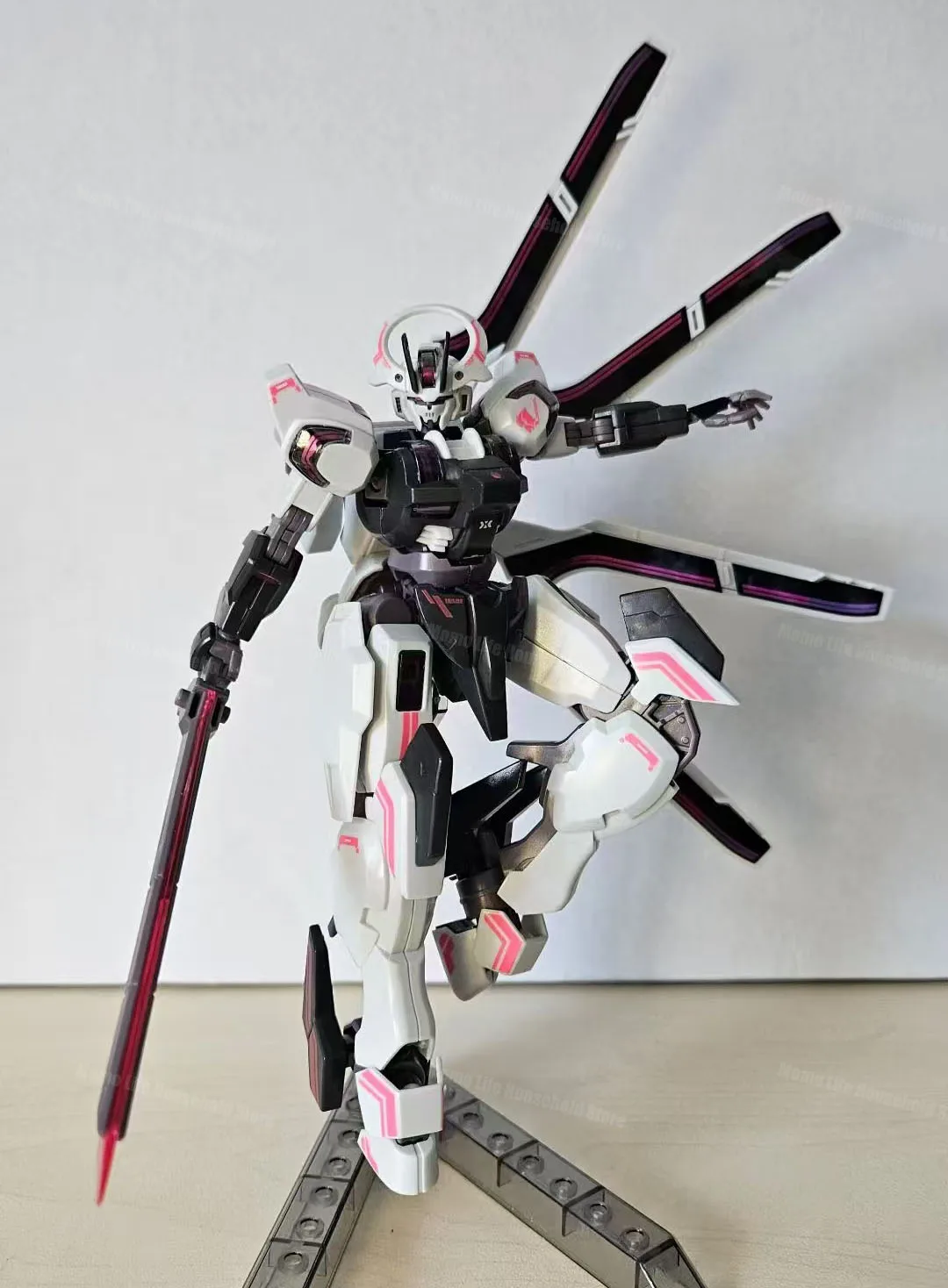 New JMS Model 1/144 Hg Mdx-0003 Red Schwarzette Assembly Model Kits Anime Action Figure Robot Moveable Plastic Model Gifts Toys