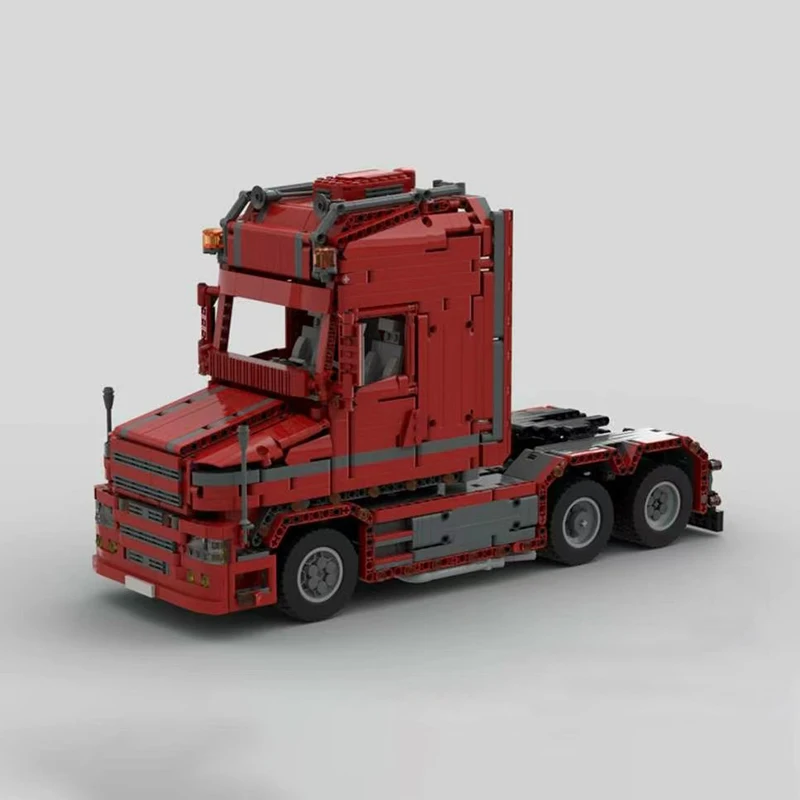 

New Truck T 580 "Torpedo" Truck Model City Engineering Vehicle Trailer Container Truck Toy Technology Building Blocks