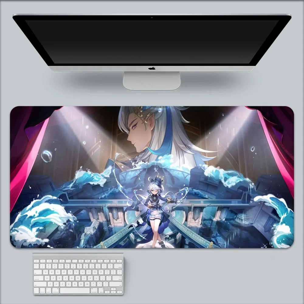 Furina Genshin Impact Mouse Pad Large Gaming Compute Gamer PC Keyboard Mouses Mat