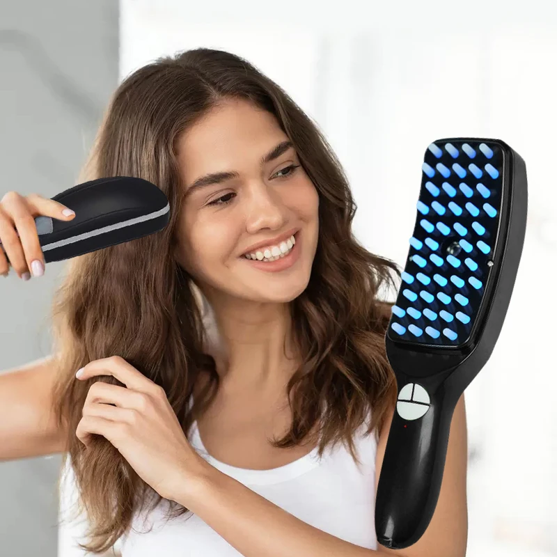 

USB charging spray massage comb, scalp meridian comb, healthy hair electric care comb, multi-function electric massage comb