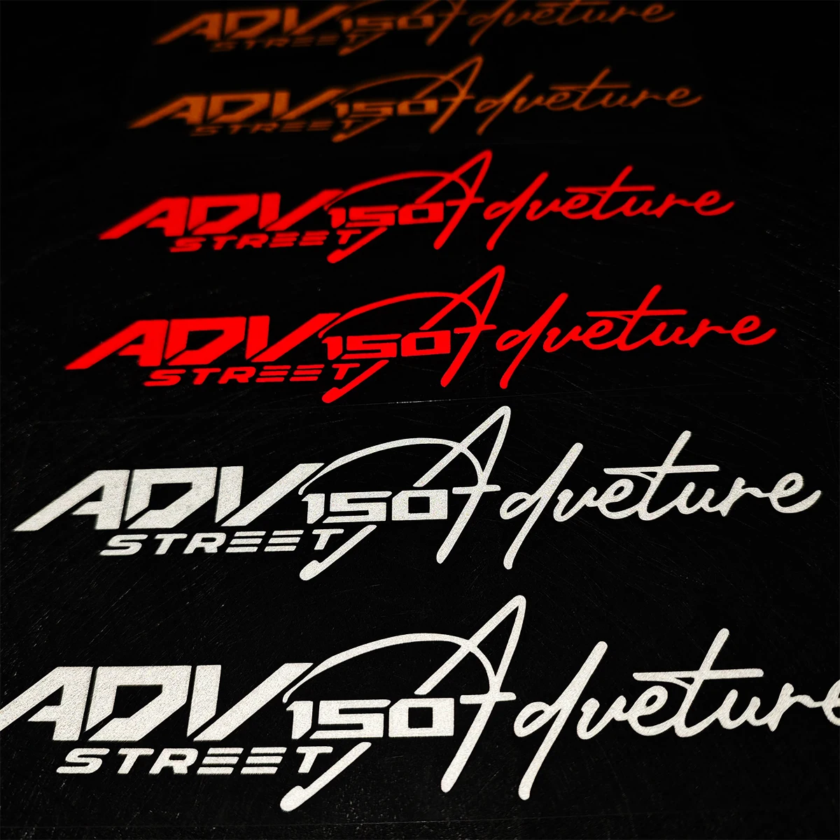 For Honda ADV 150 adv 150 1 Pair Adventure Reflective Motorcycle Stickers Moto Scooter Head Body Windshield Decal Accessories