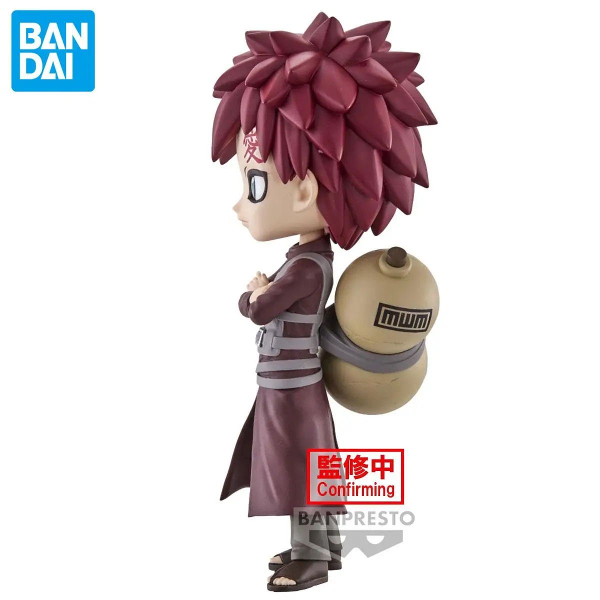 Figuras de anime originais oficiais genuínas banpresto q posket naruto gaara anime genuíno colecionável caixa modelo decoração