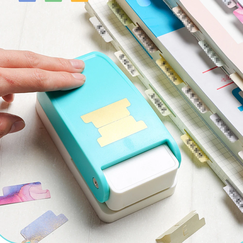 Paper Corner Rounder Hole Puncher DIY Divider  Tab  Loose Leaf Separator Label Puncher For Card Making Scrapbooking Card DIY