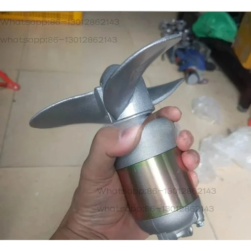 12V DIY Electric Outboard Motor Propeller, 200W / 500W Underwater Boat Screw Propeller for Rubber Inflatable Boat