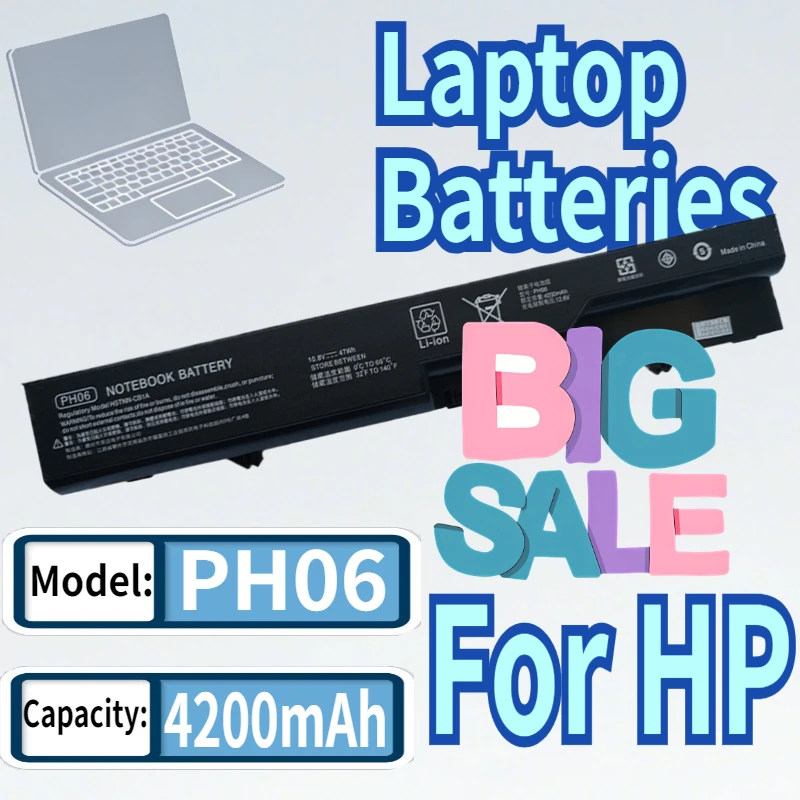 PH06 Laptop Battery for HP ProBook 620 625 4320 4321s 4420s 4520s Compaq 320 420 425 HSTNN-DB1A HSTNN-CB1A