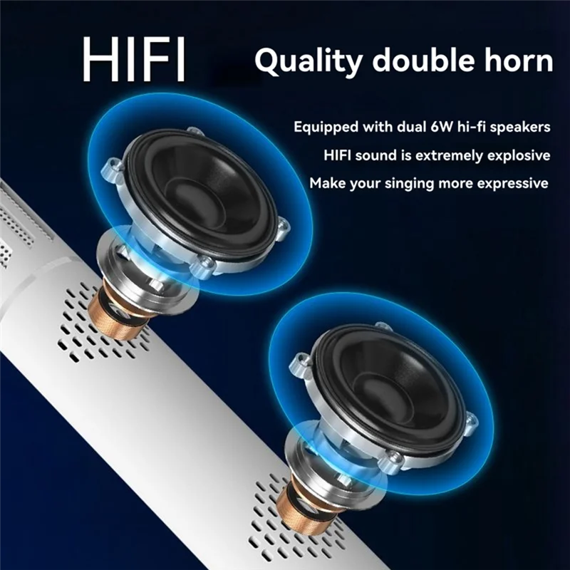 

ABBP-беспроводной Bluetooth портативный ручной микрофон для дома КТВ аудиоконференция шумоподавление красочный свет новый караоке