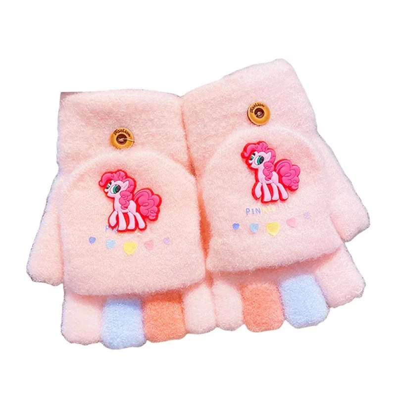 ミニソー 子供用 ポニー ポニー フリップ 暖かい手袋 秋冬 女の子 男の子 可愛い ベビー 秋冬 女の子 五本指セット