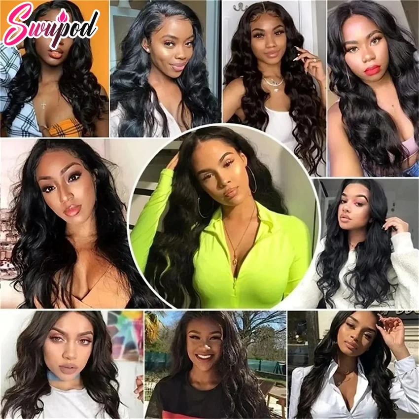 250% 360 Full Lace 13x6 HD Kant Frontale Pruik voor Vrouwen 13x4 Frant Zijdeachtig Body Wave Krullend Remy Menselijk haar Zwart Lijmloos PrePlucked