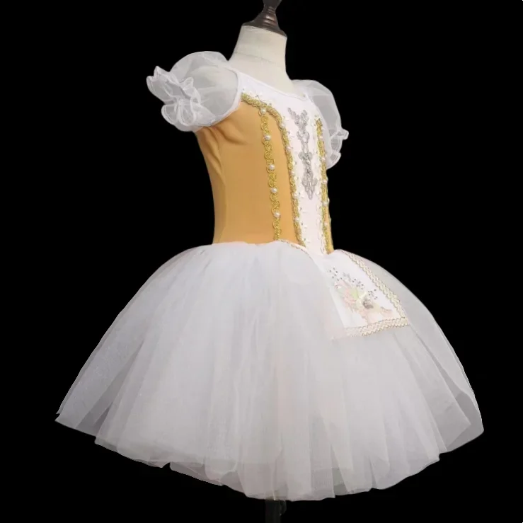 Jupes Tutu de Ballet pour enfants, Costume pour filles, vêtements de spectacle Giselle, Costumes de danse du lac des cygnes, robe de ballerine