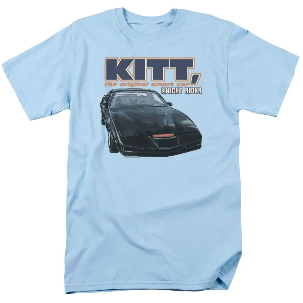 Knight Rider KITT The Original Smart Car Adult Light Blue Shirts