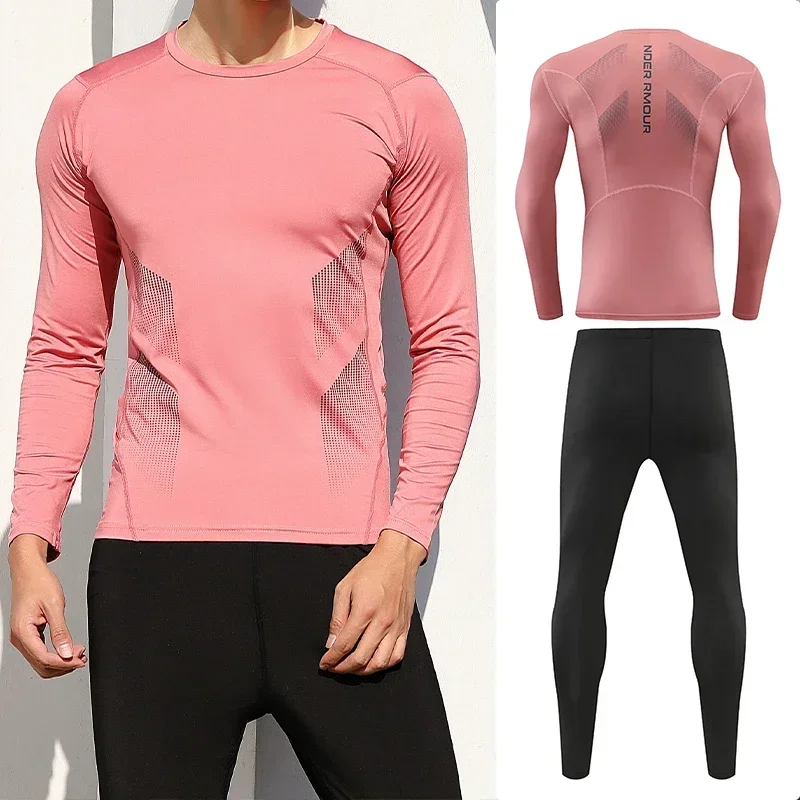 Nueva camisa de compresión para hombre Rashguard Fitness manga corta correr gimnasio ropa deportiva secado rápido Jogg entrenamiento ropa interior medias camiseta