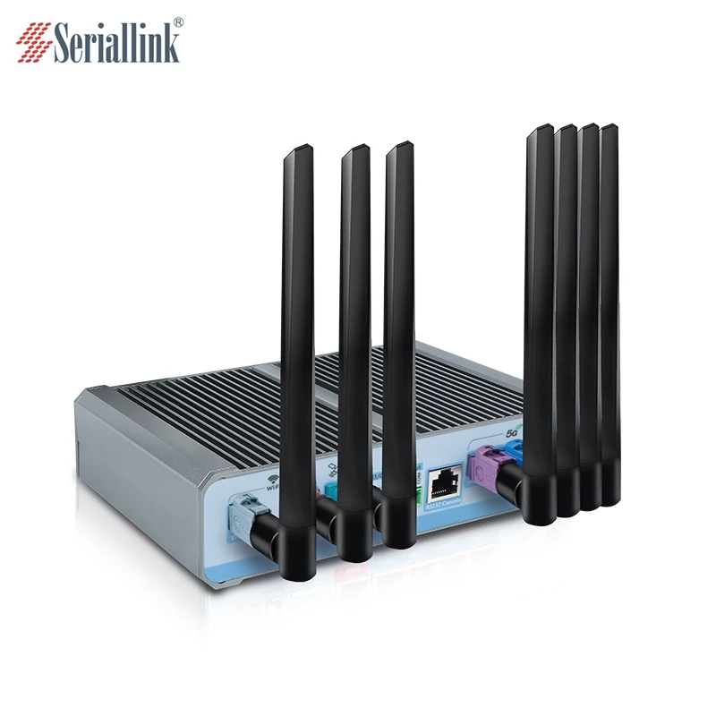 SLK-R690-5G USB GPS CAN RS232/485 منافذ 1x5G مودم 2 فتحات بطاقة Sim مركبة صناعية لاسلكية 5G CPE Wifi6 راوتر