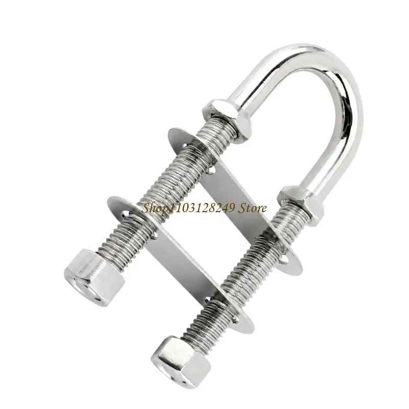 N5KD Threaded U-Bolt Rope Clamp with Two Adjustable Clamping Plates for Marine