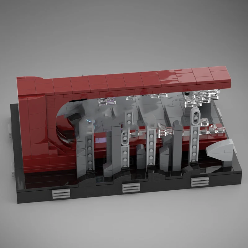 

499 шт. MOC Palpatine's Arrest, диорама, коллекция звездных битв, строительные блоки, рождественский подарок, праздничный набор задач, убийства времени