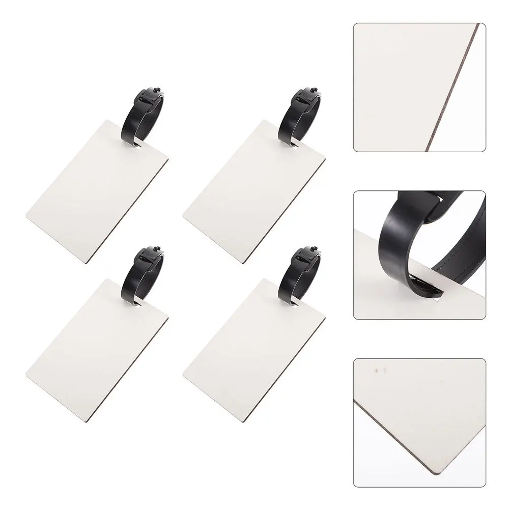 8 pezzi di etichette per bagagli a trasferimento di calore etichette per valigie a sublimazione vuote etichetta con nome fai da te per l'identificazione dei bagagli da viaggio nave da crociera