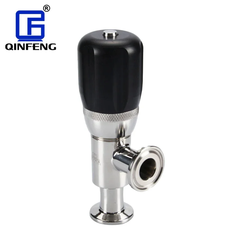 Sanitary Stainless Steel union Hygienic welded Pressure Relief Mini Safety Valve For dairy Beer industry