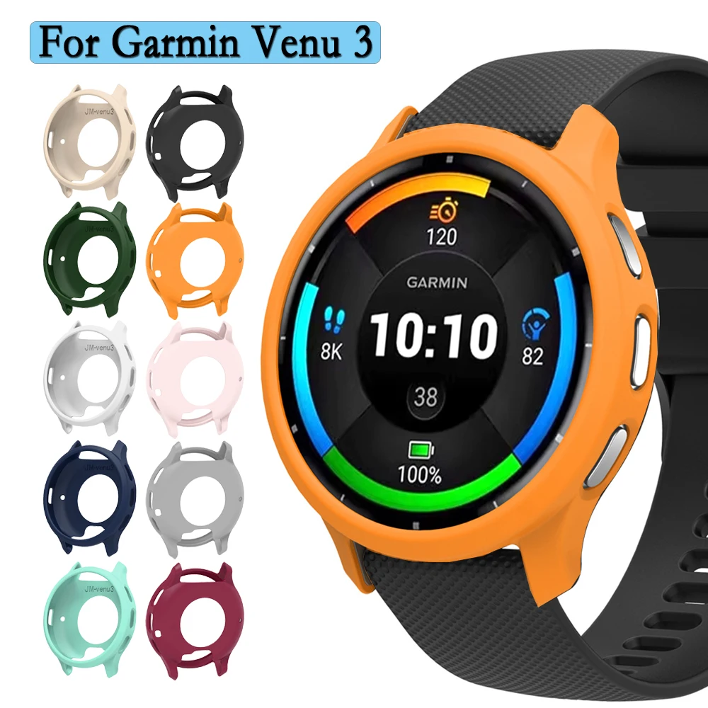 For Garmin Watch Venu 3 Watch Case Soft Silicone Protective Cover High-Quality Durable Frame Hollow Shell Watch Accessories