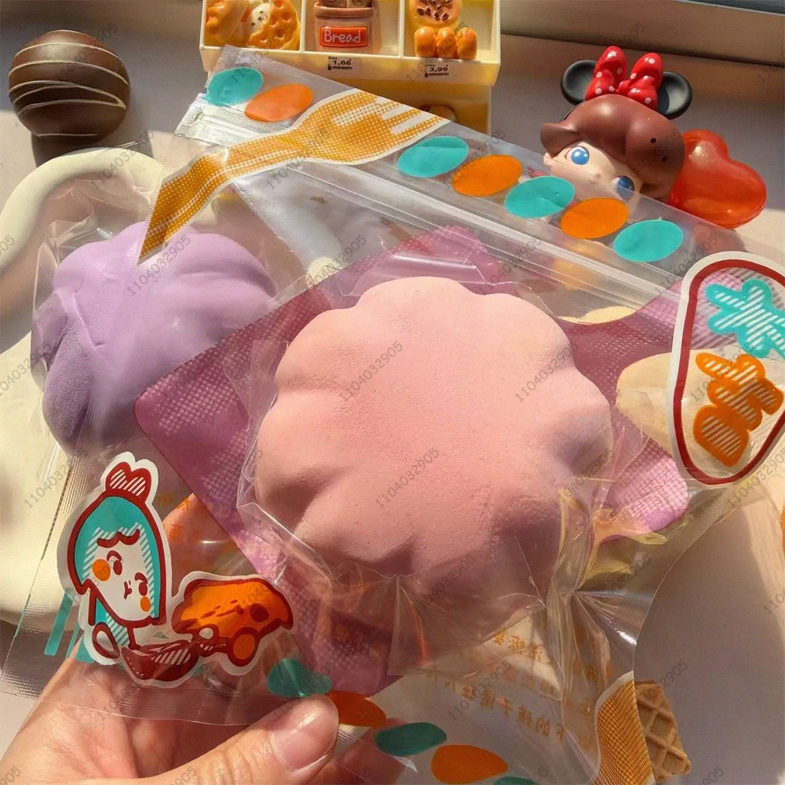 아이스크림 볼 모이스트 슬로우 라이징 스퀴시 소프트 딸기 케이크 피젯 토이즈 AMSR 감각 장난감 어린이 및 성인용 스트레스 해소 선물