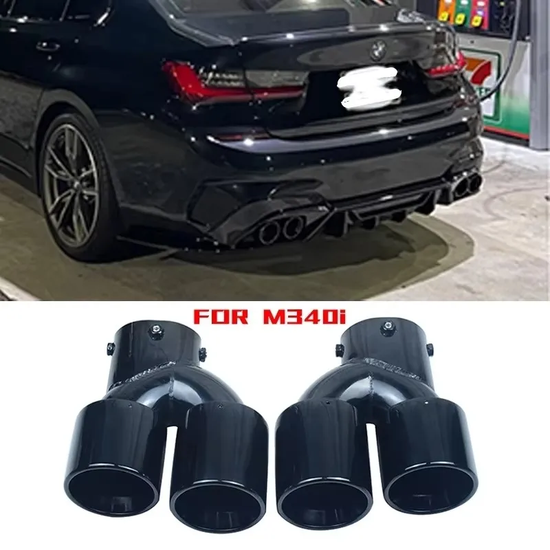 

Car Exhaust Tail Pipe For BMW G20 G21 M340i G42 M240i Performance Exhaust Stainle1ss Steel Muffler Tip1