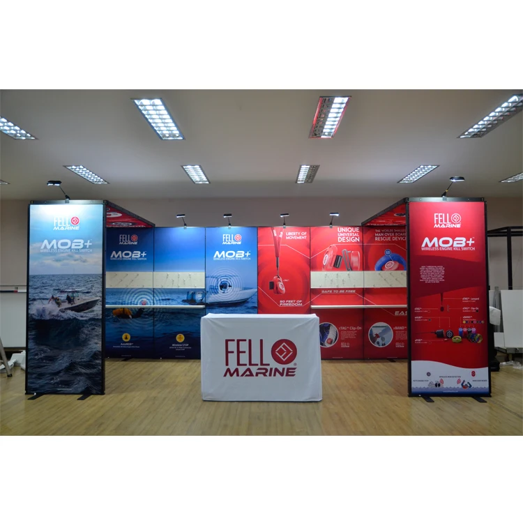 Design modulare per cabina di esposizione fiera di moda con telaio in alluminio trasformabile espandibile da 50 mm