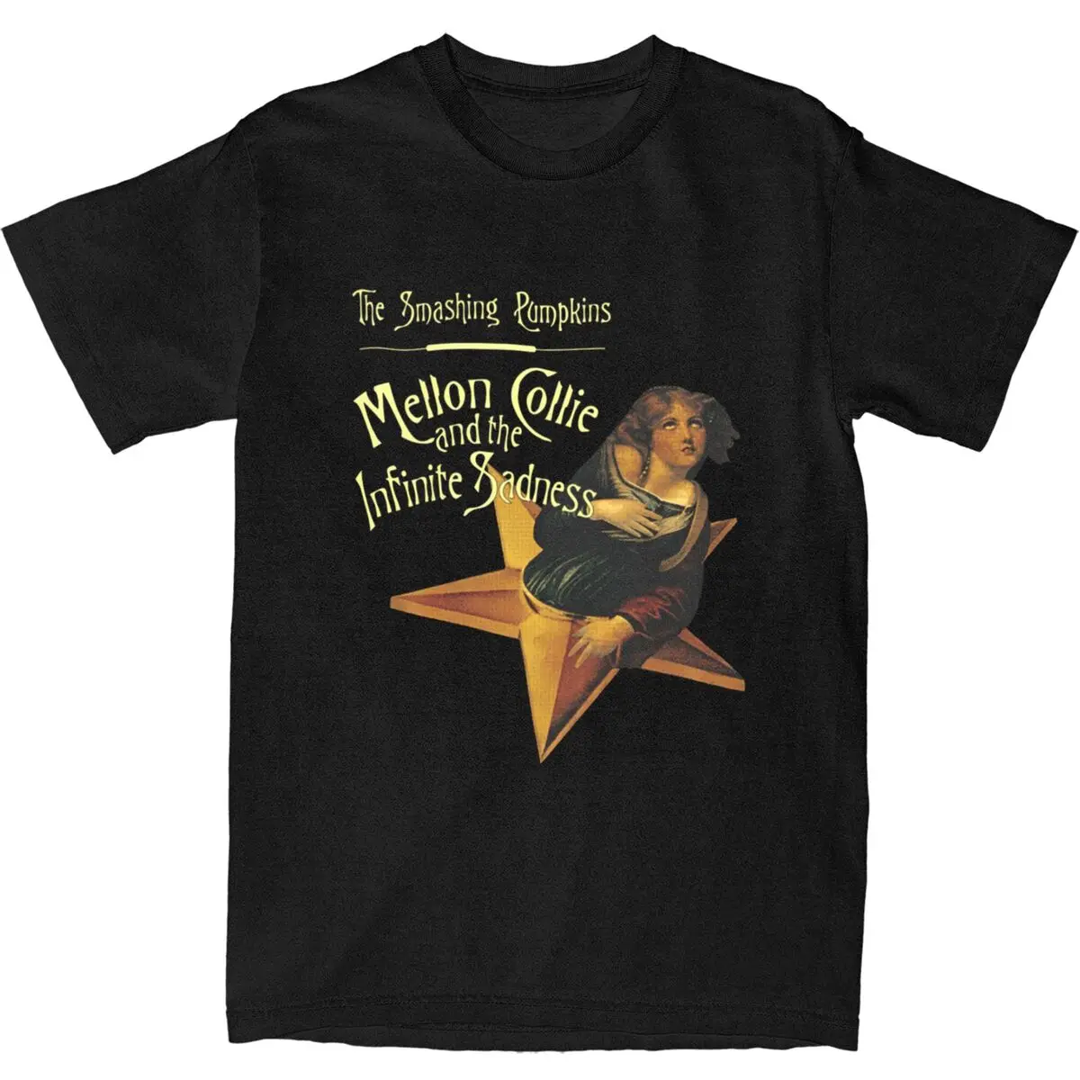 Man T-Shirt Album The Smashing Pumpkins T-Shirts Mellon Collie And The Infinite Sadness Tees Y2K Fun Casual Cotton Clothing Gift