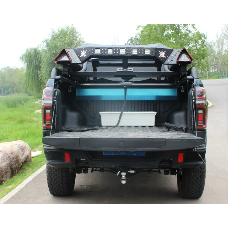 Customized Luggage Frame Roof Mount Adjustable Truck Rack Roll Bar For Hilux 2006