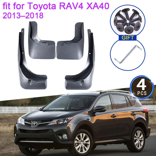 4x para Toyota RAV4 RAV 4 XA40 2013 2014 2015 2016 2017 2018 guardabarros protectores contra salpicaduras guardabarros rueda acampanada accesorios de coche