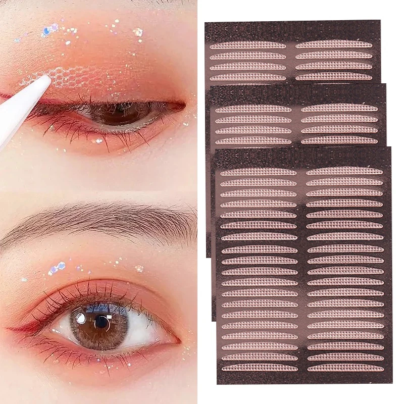 

Invisible Eyelid Sticker Double Eyelid Stickers Transparent Self Adhesive Mesh-Lace Eye Tape Sticker Ladies Eye Makeup Tools