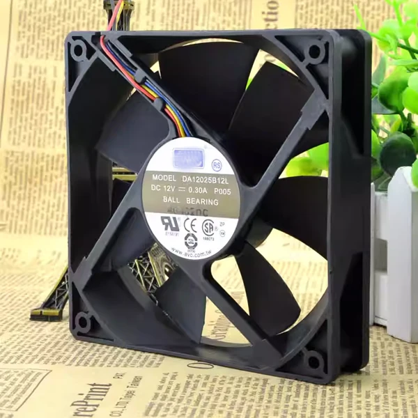 

Оригинальный бесшумный 4-контактный вентилятор AVC 12cm12025 12V0.3A DA12025B12L P005 с поддержкой PWM