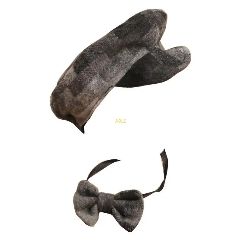 Baby Photography Props Gentleman Hat with Bow Tie