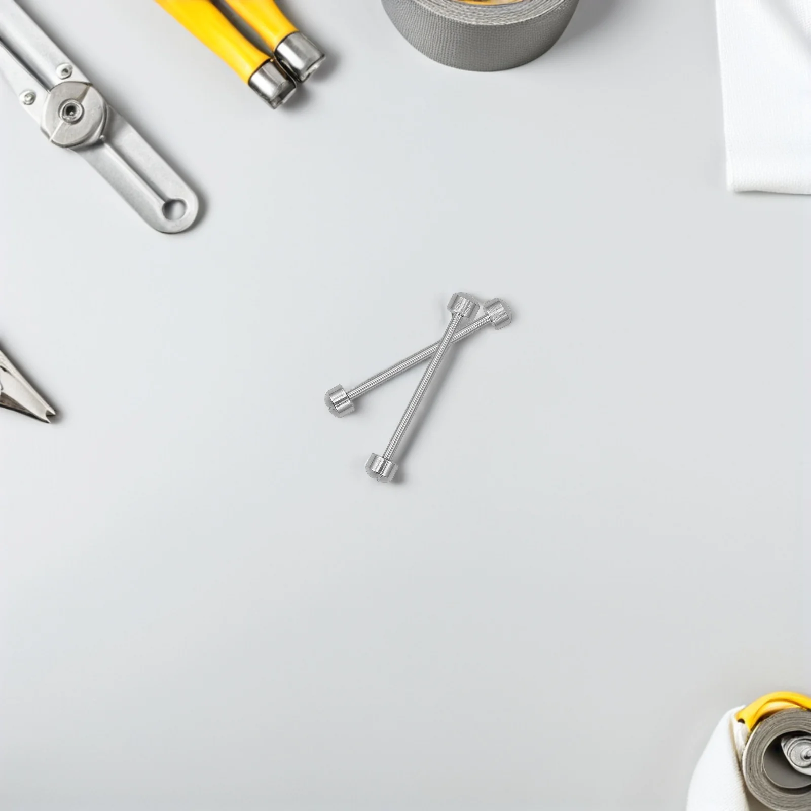 4 قطعة أدوات إصلاح الساعة 20 مللي متر دبابيس أنبوب المسمار الصلب لحزام اتصال قضبان استبدال طقم قطع غيار اكسسوارات الساعات