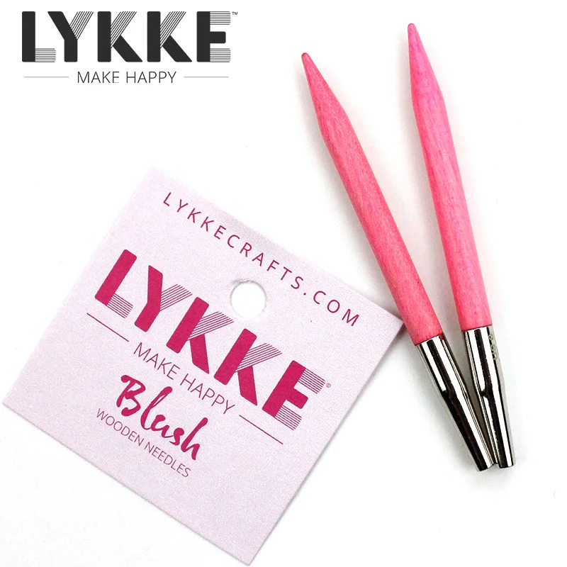 LYKKE 3.5 inch Blush Interchangeable Knitting Needle Short Tips