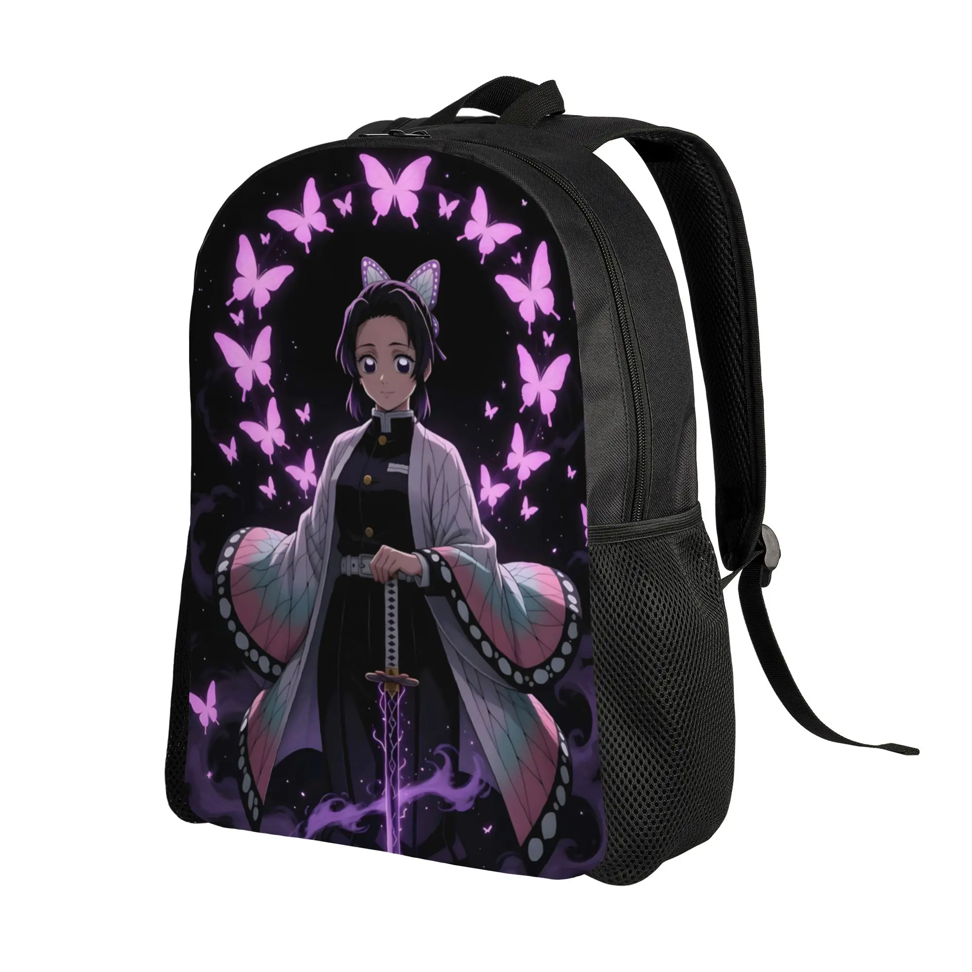 1Piece Demon Slayer Bookbag Butterfly Girl Backpack New Semester Begins