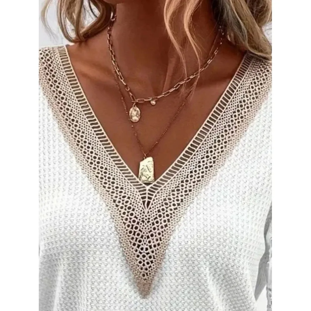 

Women's plus Size V-ne Casual Loose T-irt Comfortable Fit Faionable Top for All Sizes XL-5XL