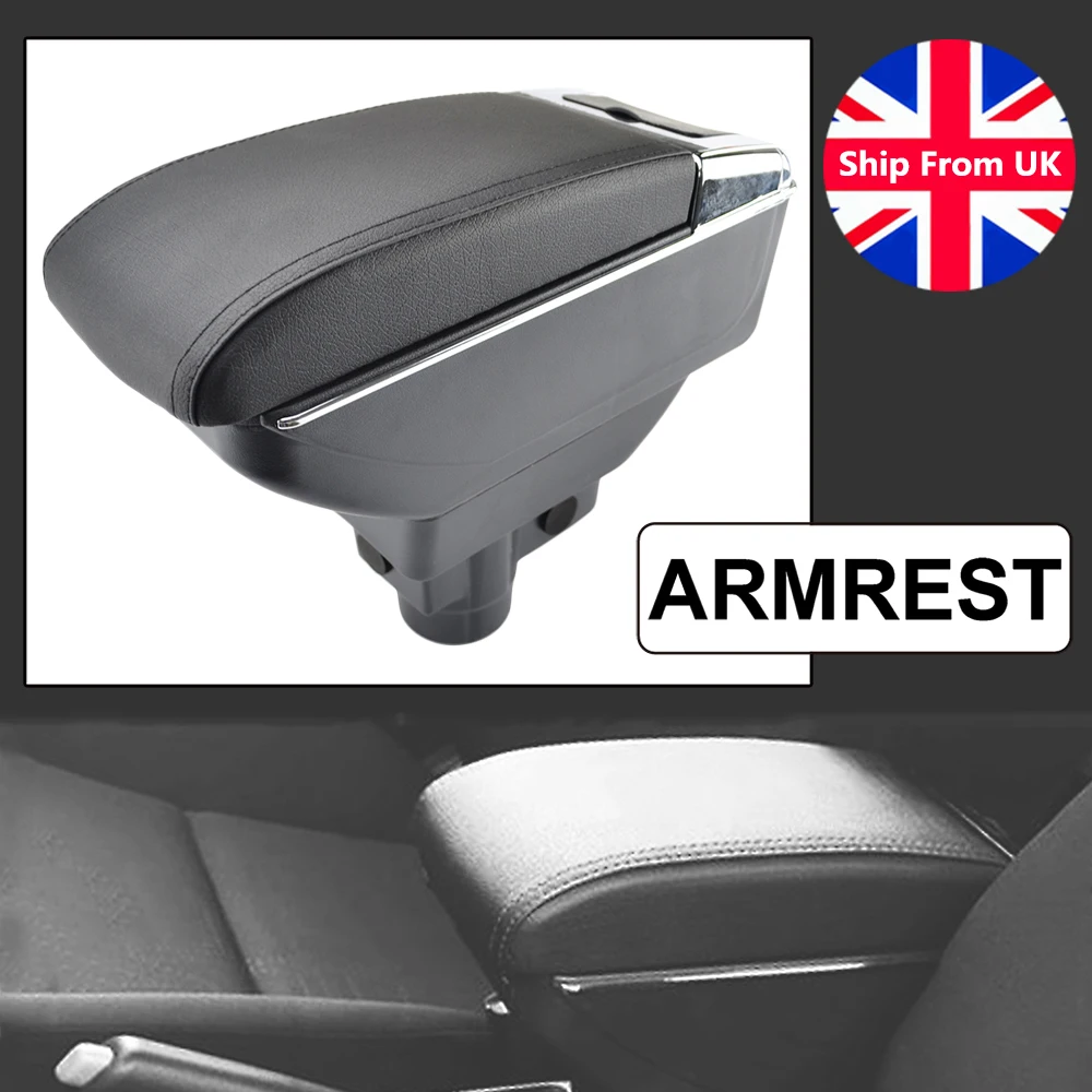 For Opel Corsa D 2013 2014 Storage Box Armrest Car Styling Dual Layer Vauxhall