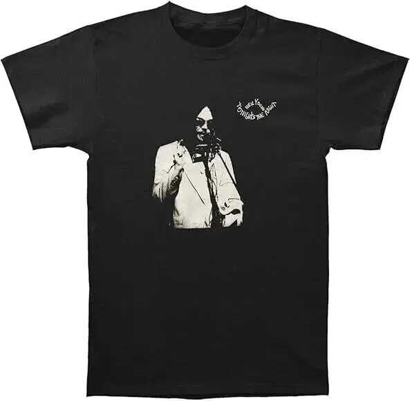 Neil Young Tonight's The Night New Black T-Shirt All Size S-5XL