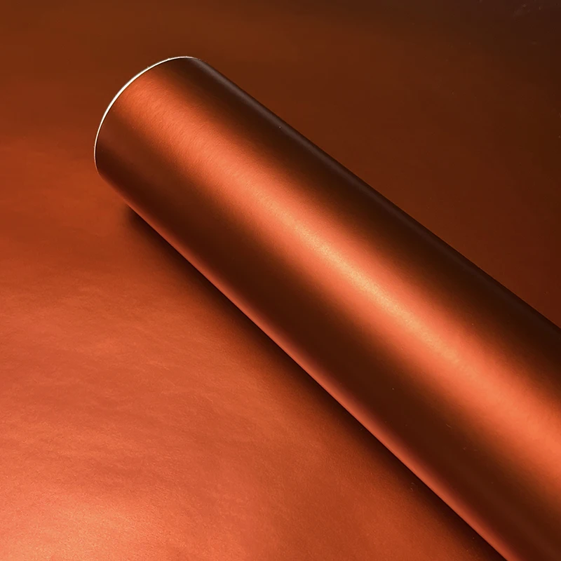 Premium Matte Satin Metallic Brown Vinyl Wrap Film Auto Aufkleber Aufkleber mit Air Release selbstklebend