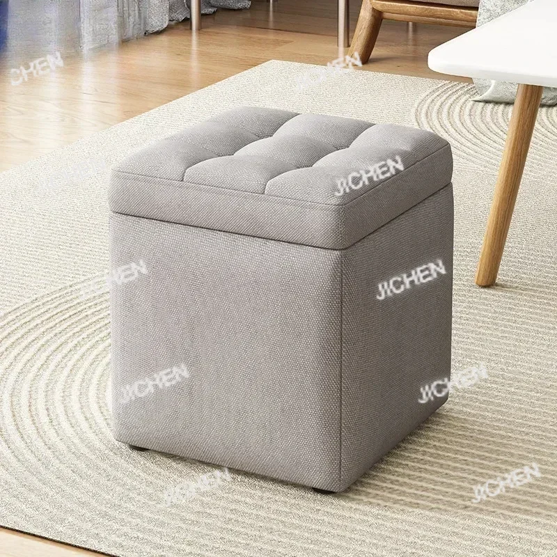 

Многофункциональный пуф-табурет JC для хранения вещей, кофейный столик, подставка для ног, стул для гостиной, домашняя мебель