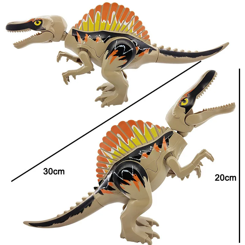 Crossover Jurassic Large Dinosaur Building Blocks Tyrannosaurus Rex Backbone Triceratops Pterosaur Tyrannosaurus Rex Toys